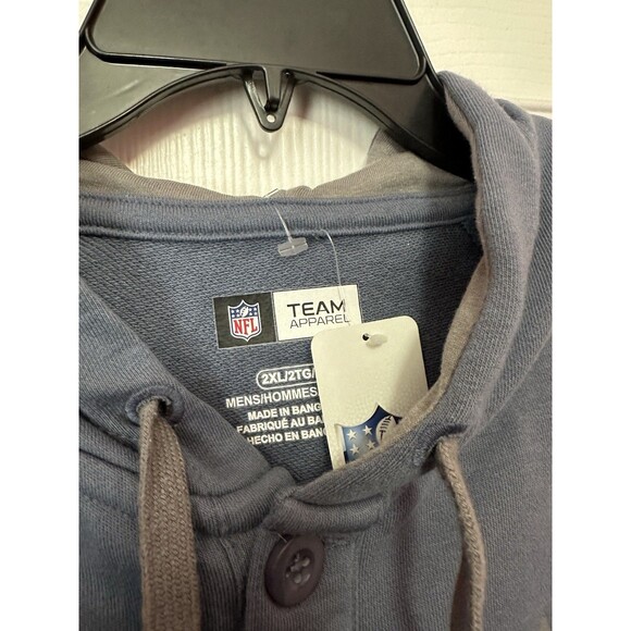 Size 2XL Seattle Seahawks NFL Team Apparel Hoodie Pullover Sweatshirt Mens NEW - Picture 3 of 3